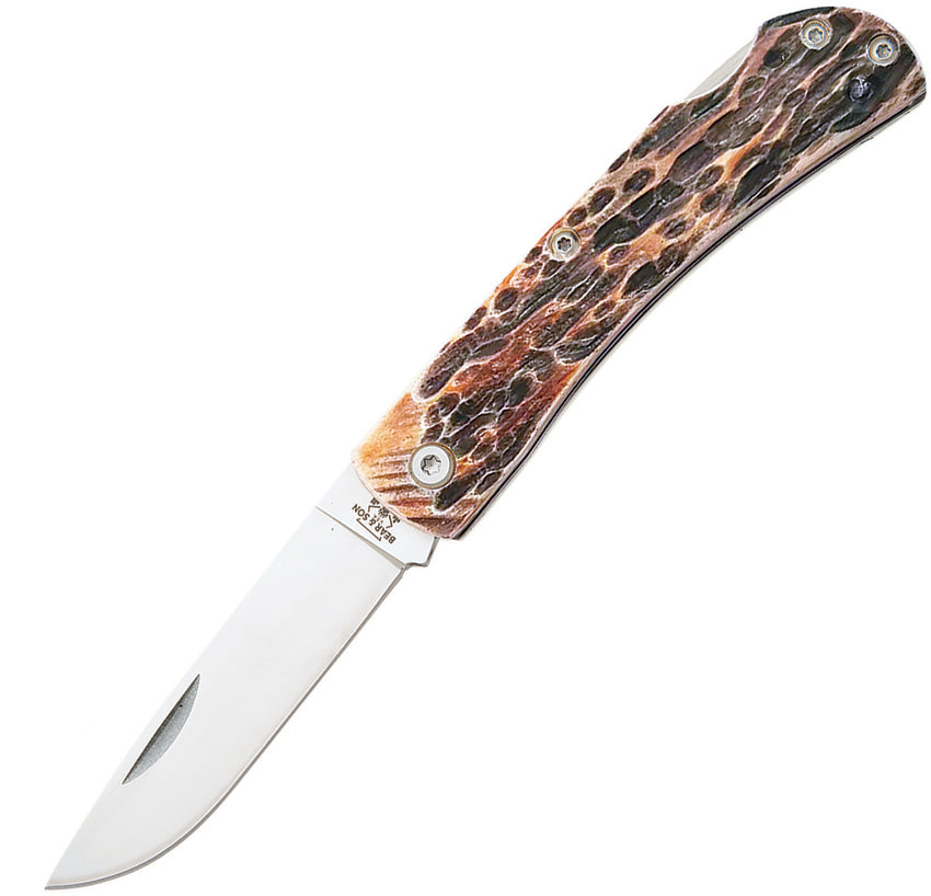 Lockback India Stag Bone