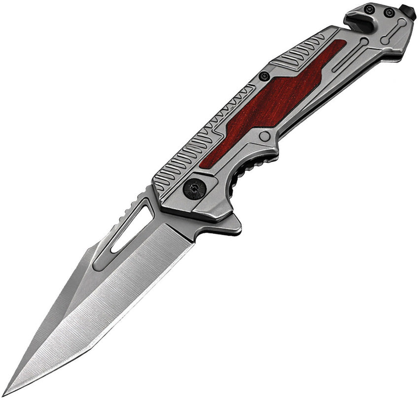 Rescue Linerlock A/O Gray/Wd 10-A117GYWD