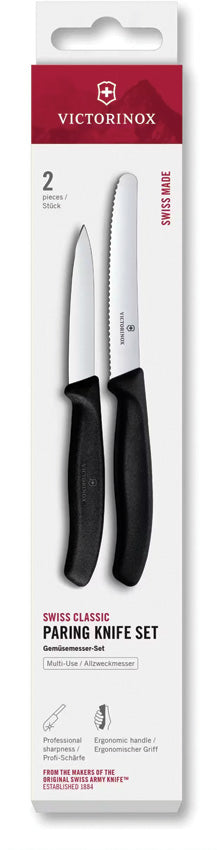 Paring Knife Set Black