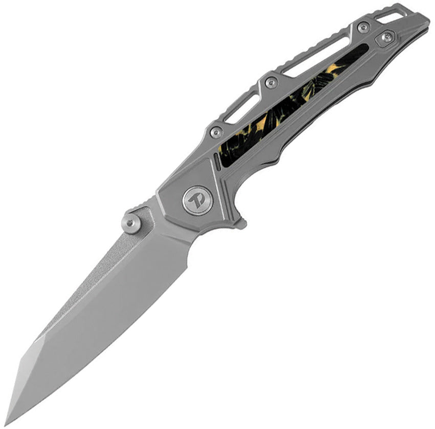 Framelock Ti/Yellow CF D3385Y