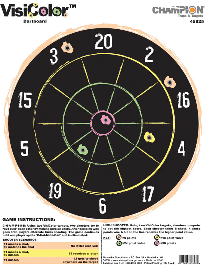 Visicolor Dartboard Target 10