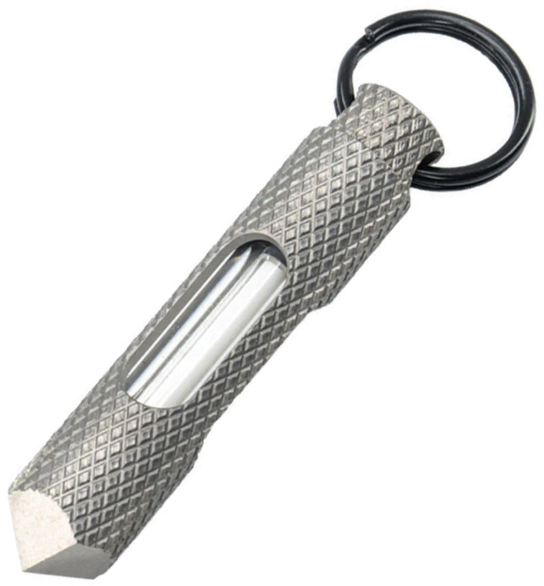 Knurled Steel Glow Fob Grn FOB-002-TI-XG