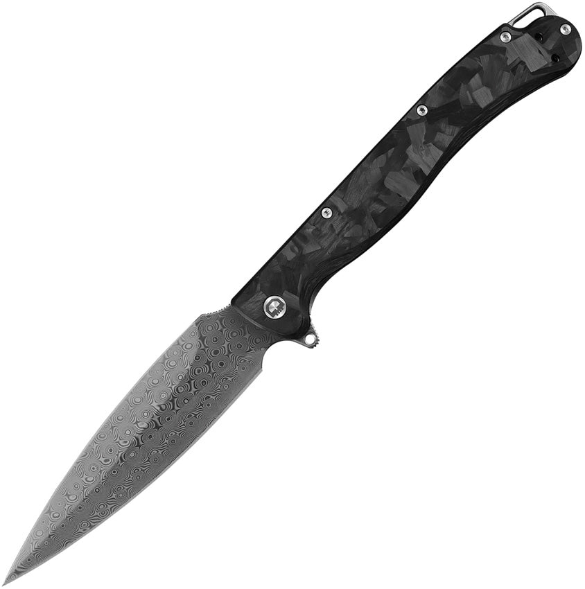 Vendetta Framelock Damascus VDDMSK30