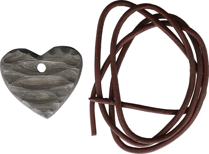 Damascus Heart Pendant DM021 WE-5-021