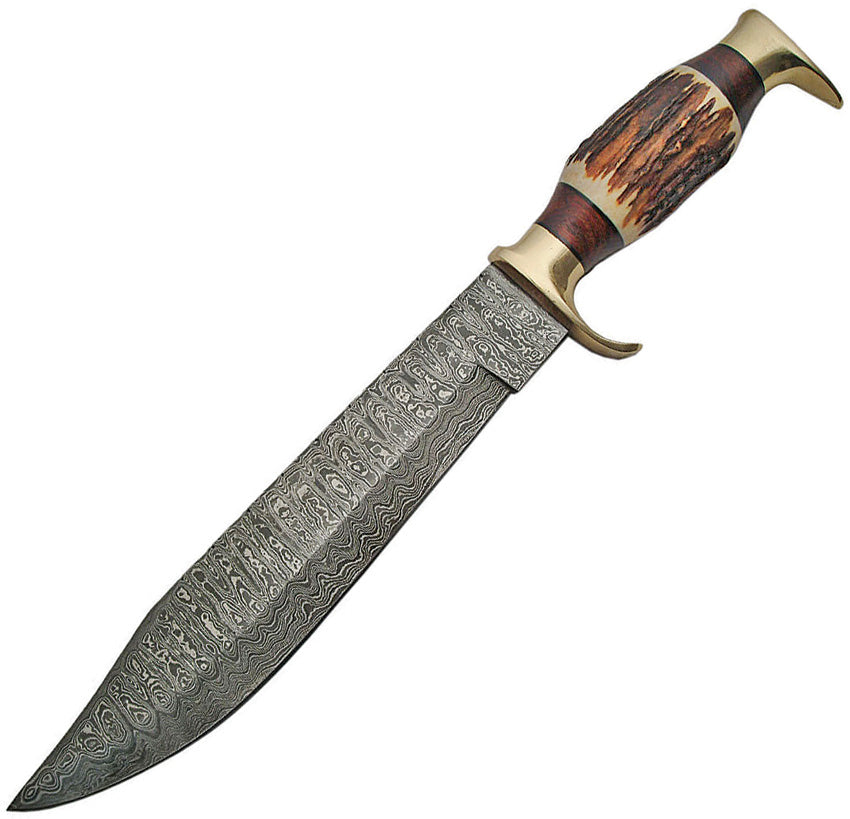 Stag Bowie Damascus