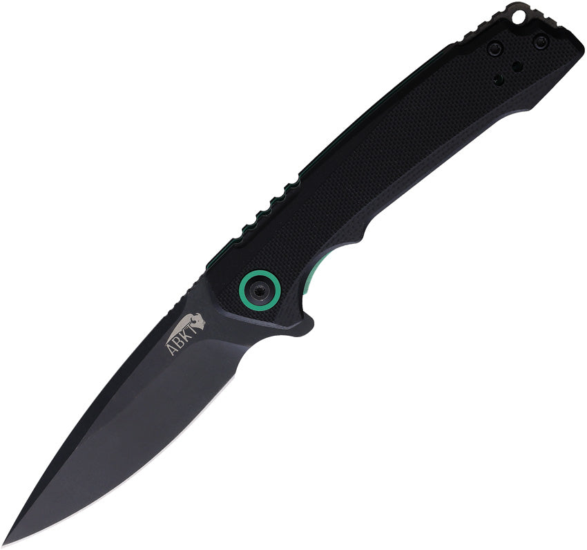 AB Elite Linerlock Blk/Grn AB1045BG