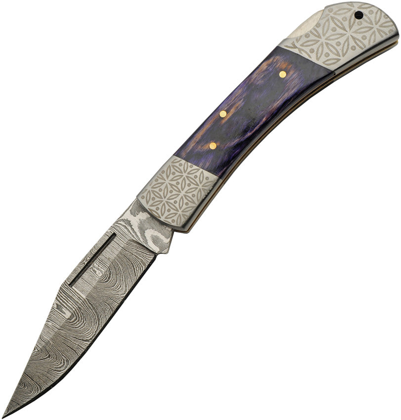 Opal Blue Lockback