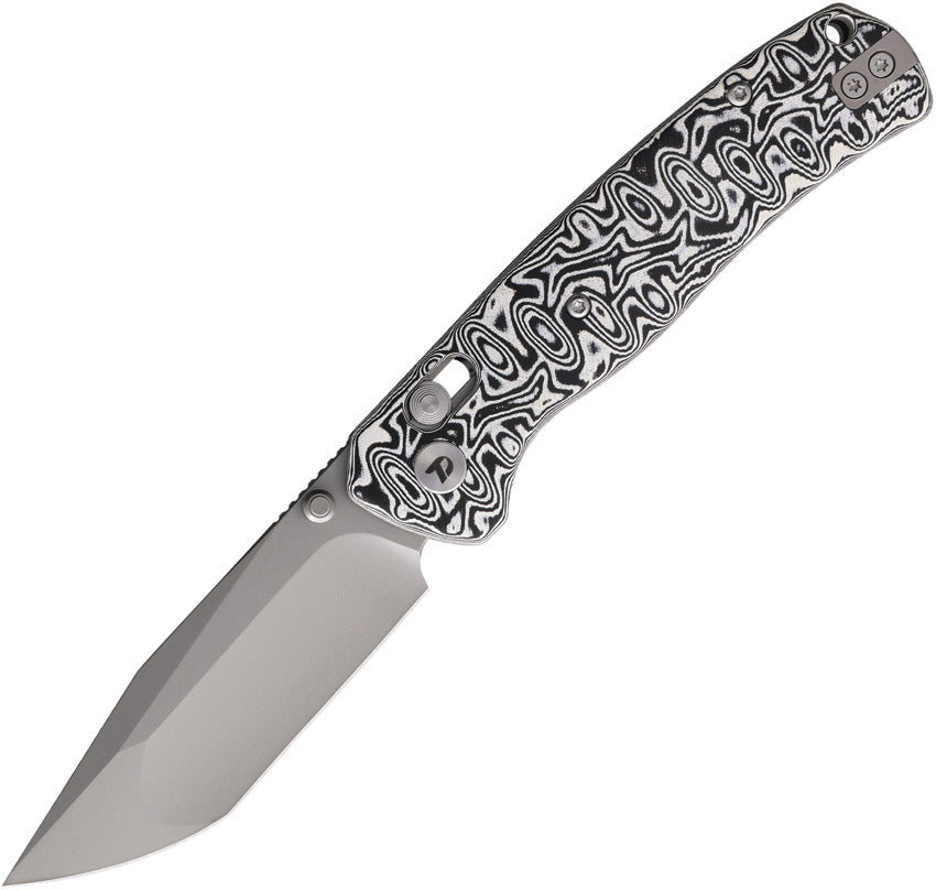 Axis Lock Blk/wht Micarta