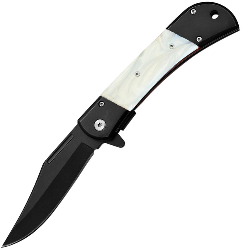 Linerlock A/O Faux Pearl/Black 10-009MWPB