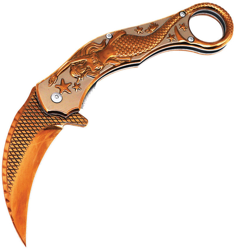 Mermaid Karambit Linerlock Ros 10-A120RG