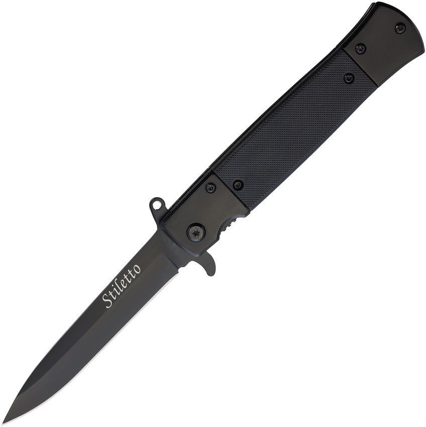 Stiletto Linerlock A/O Black 10-A96BK