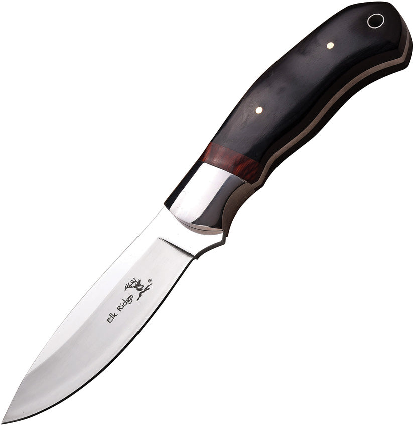 Fixed Blade Black Pakkawood ER-565BW