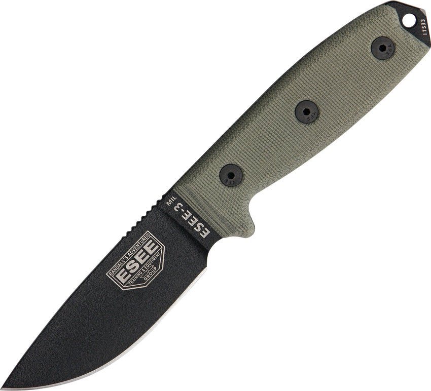 Model 3MIL Plain Edge ESEE-3MIL-P-B