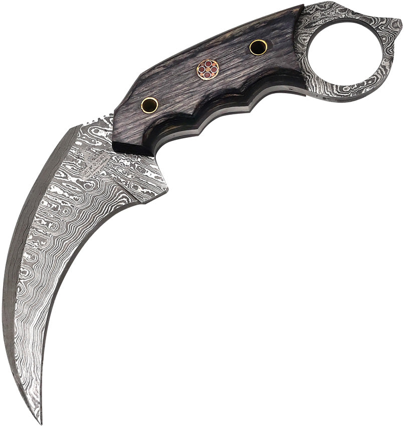 Damascus Karambit Black KMBT-002