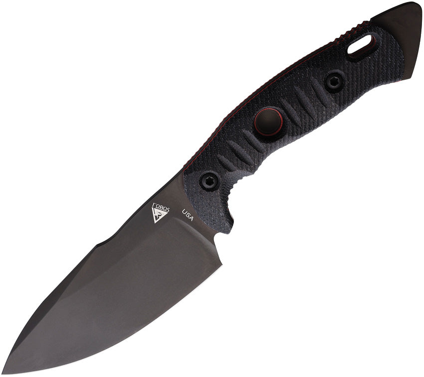 Alaris Fixed Blade Black/Red ALARIS-3V-MBL/RED-PVD