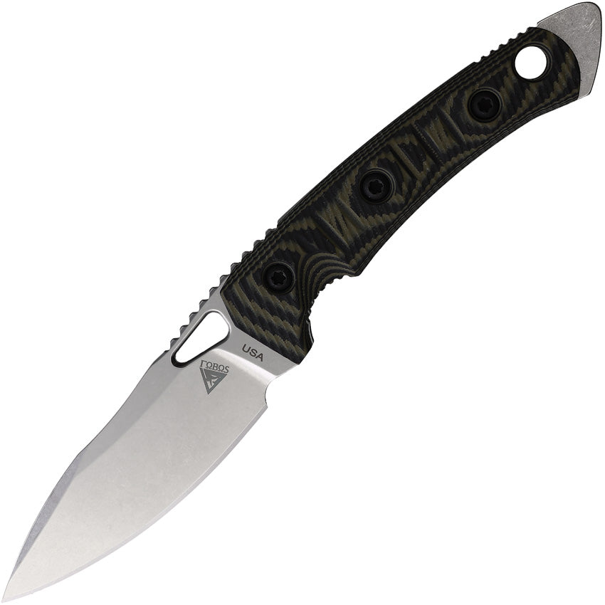 Cacula Fixed Blade Blk/Grn CACULA BLACK OD GREEN G10