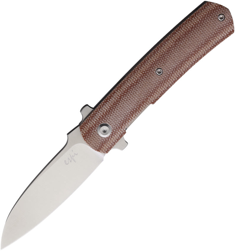 Ulys Linerlock Brown Micarta MKHES1M