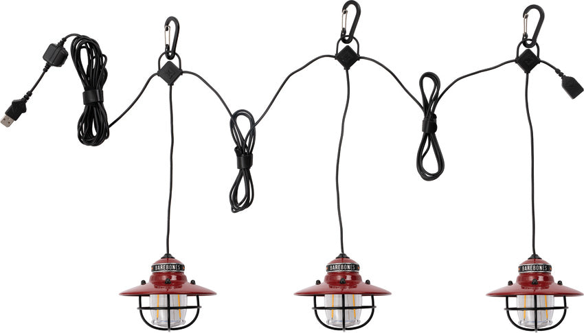 Edison String Lights Red LIV-267