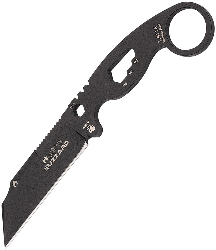 Buzzard Neck Knife Vulture HK-01-BLACK-SBR