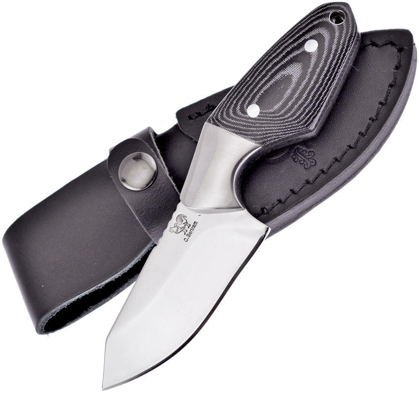 Fixed Blade Black Pakkawood HR-013M