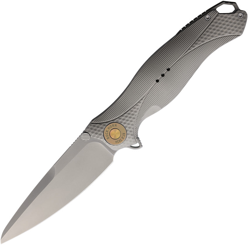 Buck Horn Linerlock Gray Al