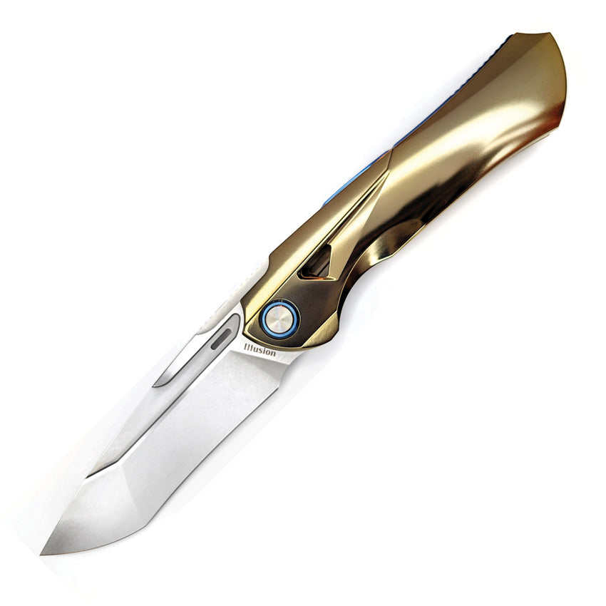 Illusion Framelock Gold Ti KETM030 ILLUSION FLAMED TI