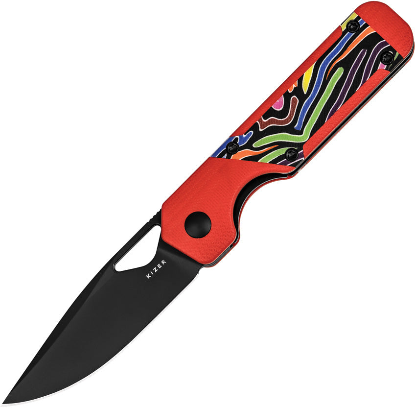Mini Militaw Framelock Red V3634SA2