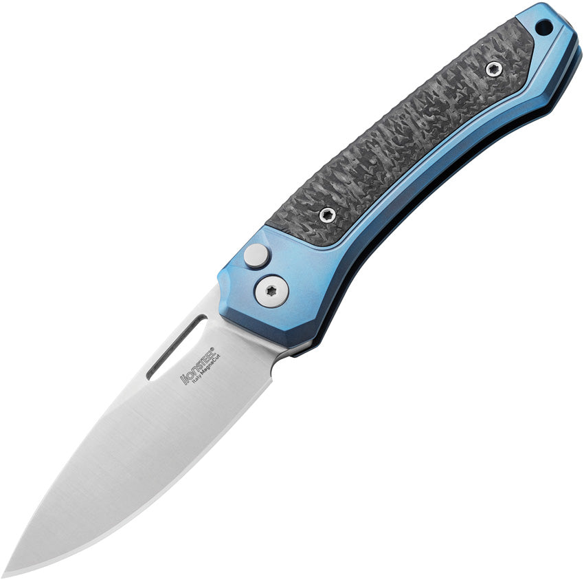 Twain Button Lock CF Blue TW BL CF