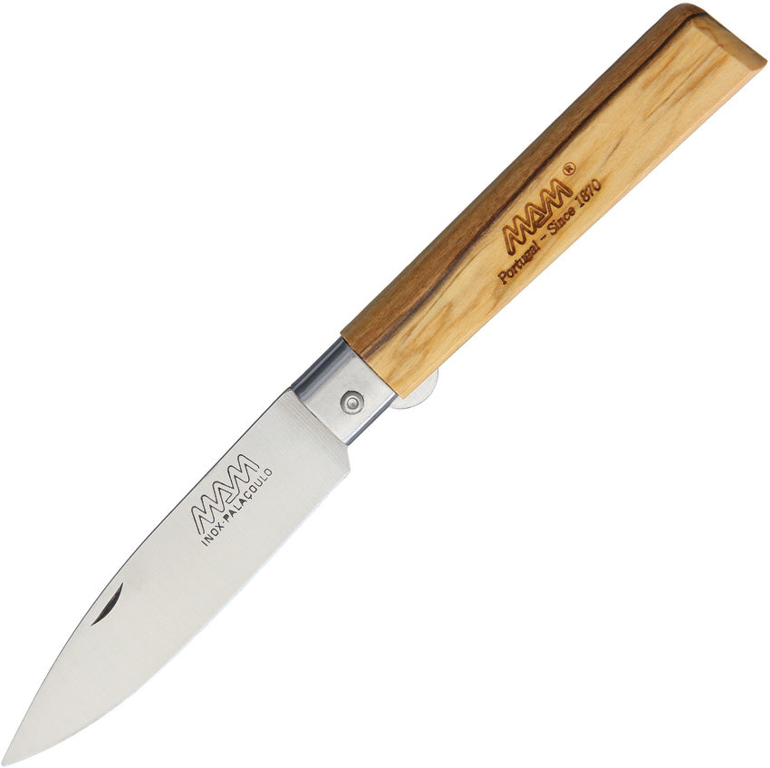 Linerlock Drop Point Olive 2137 SILVER RING W/BOX