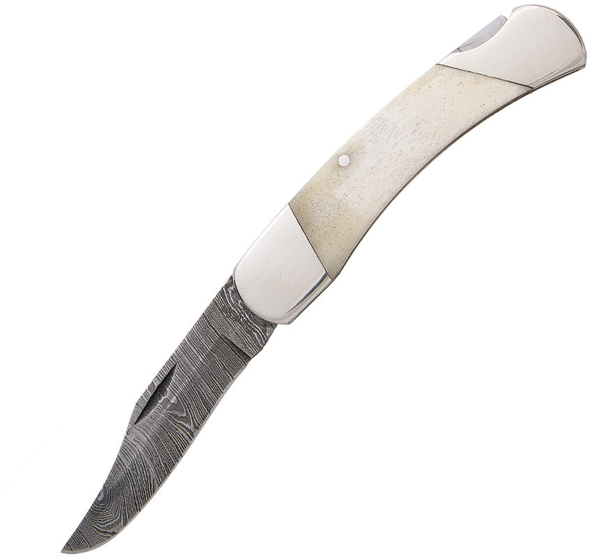 White Smooth Bone Lockback WSB05D