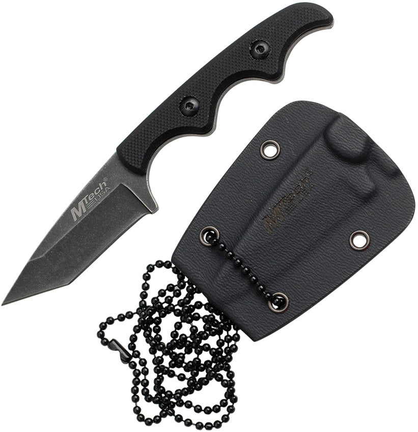 Neck Knife Black G-10 MT-673