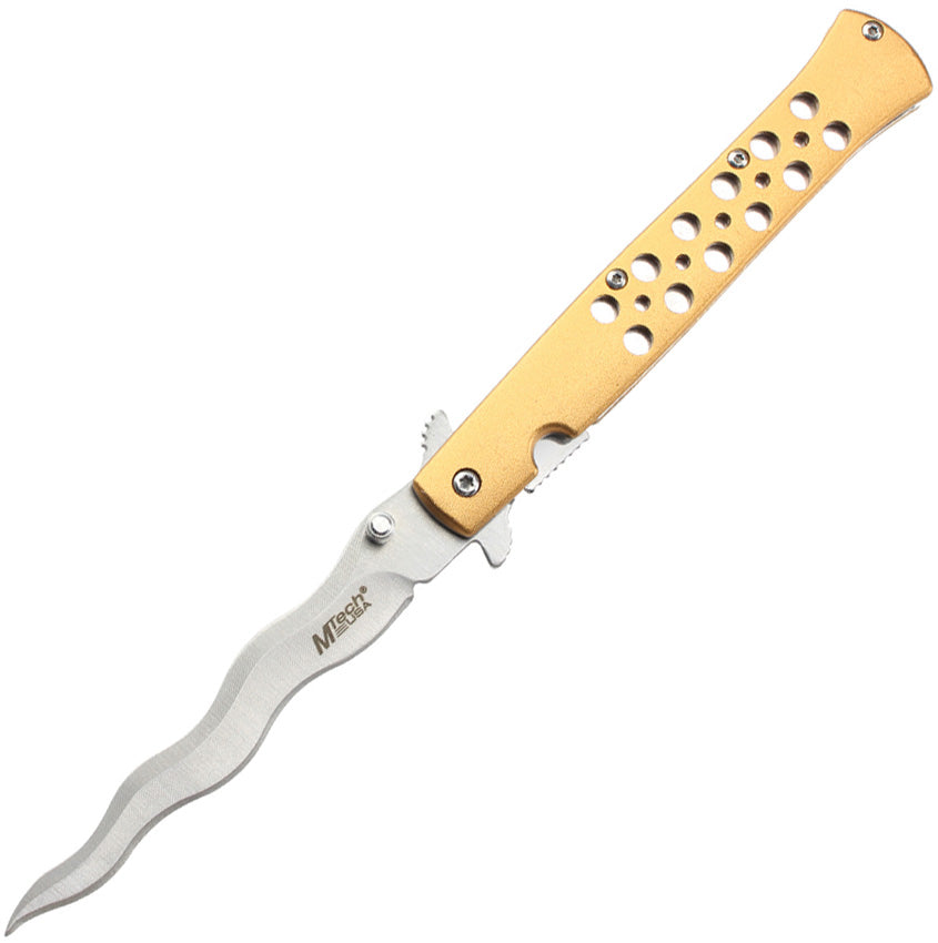 Linerlock A/O Gold Wavy MT-A2042WG
