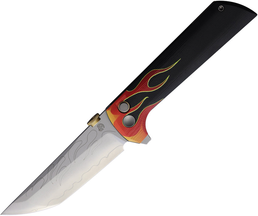 Chop 2 Button Lock Flames