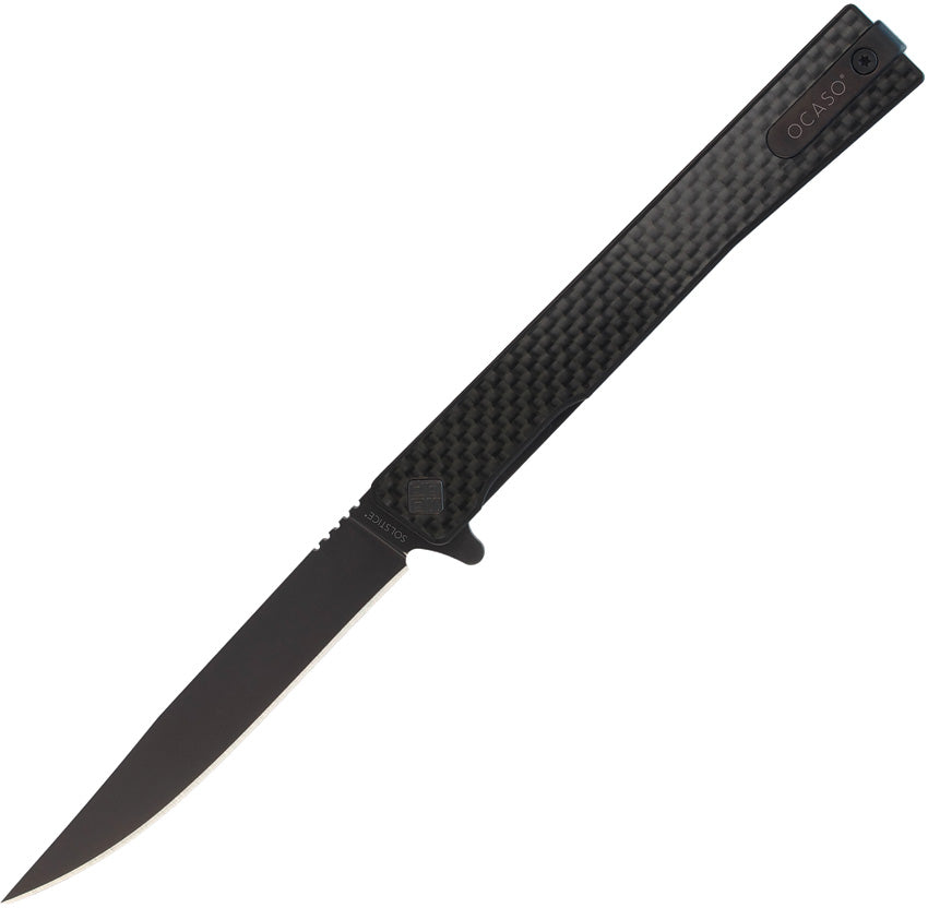 Solstice Linerlock Black CF 10CFB