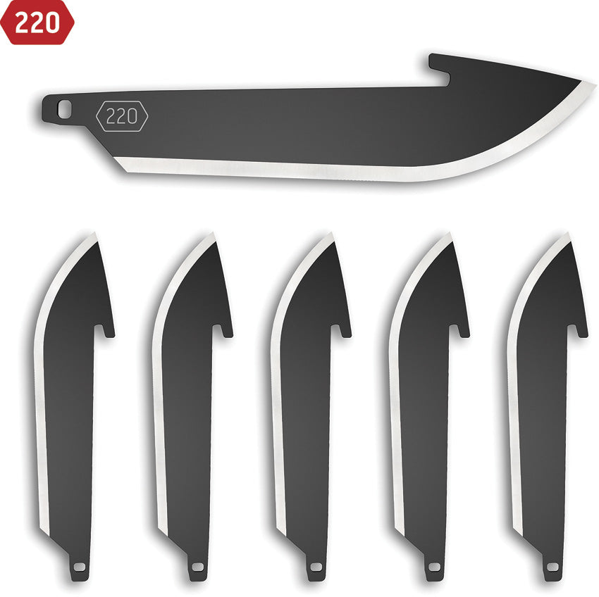 220 Drop Point Blade 6pk Black RR22K-6C