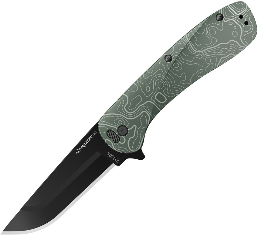 Razor VX1 Linerlock A/O Green VX130C-C