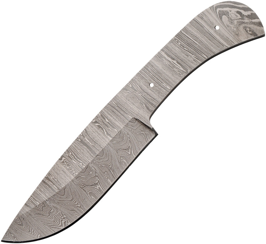 Wide Drop Point Damascus Blank