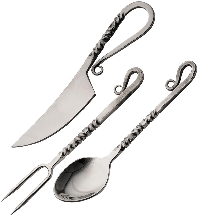 Twisted Utensil Set 3PC Mirror HS-4465