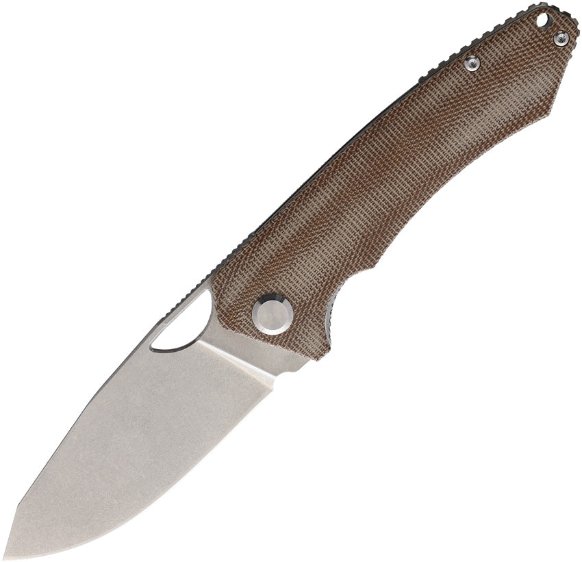 Spartan Linerlock Micarta PMP015 SPARTAN BROWN MICARTA N
