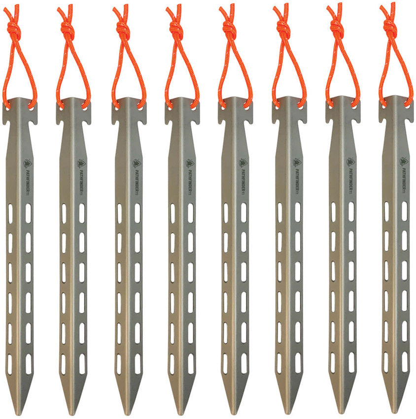 Titanium Tent Stake Set 8pc TI TENT STAKE SET 8PC
