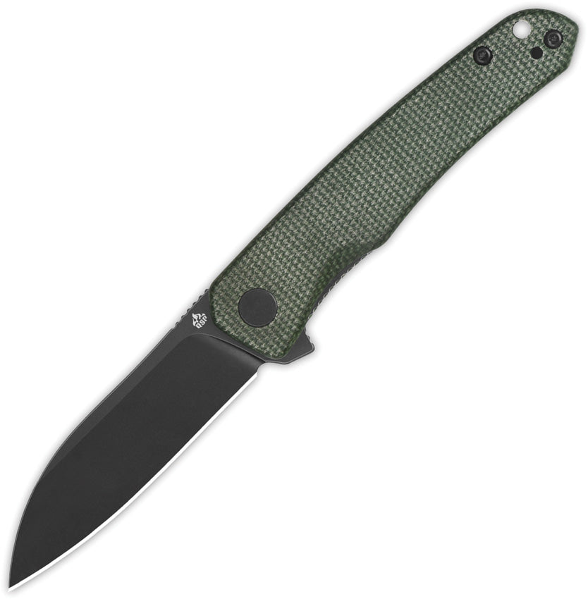 Otter Linerlock Green Micarta QS140-E2