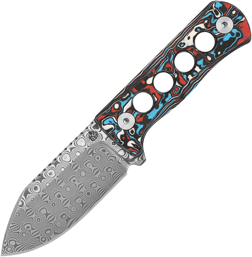 Canary Neck Knife Damascus QS141-J