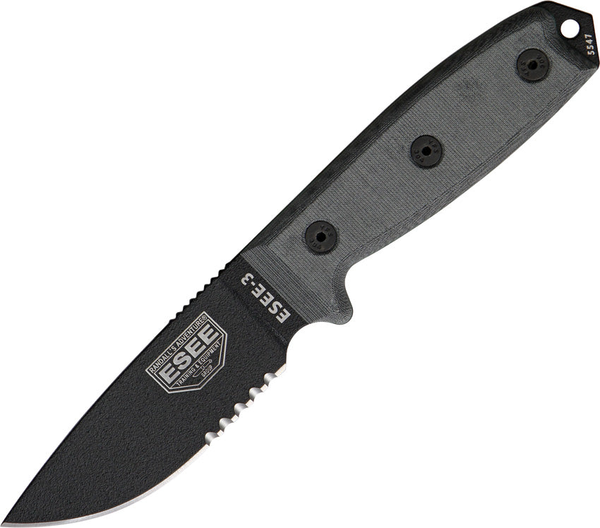 Model 3 Part Serrated ESEE-3S