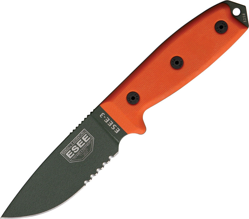 Model 3 Part Serrated ESEE-3S-OD