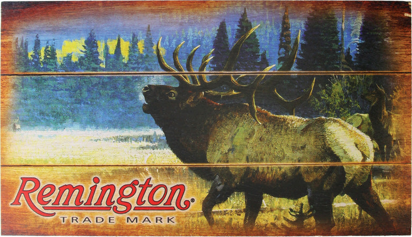 Bugling Elk Wood Sign RESG005