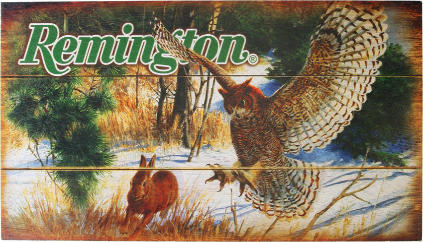 Owl and Rabbit Wood Sign RESG015