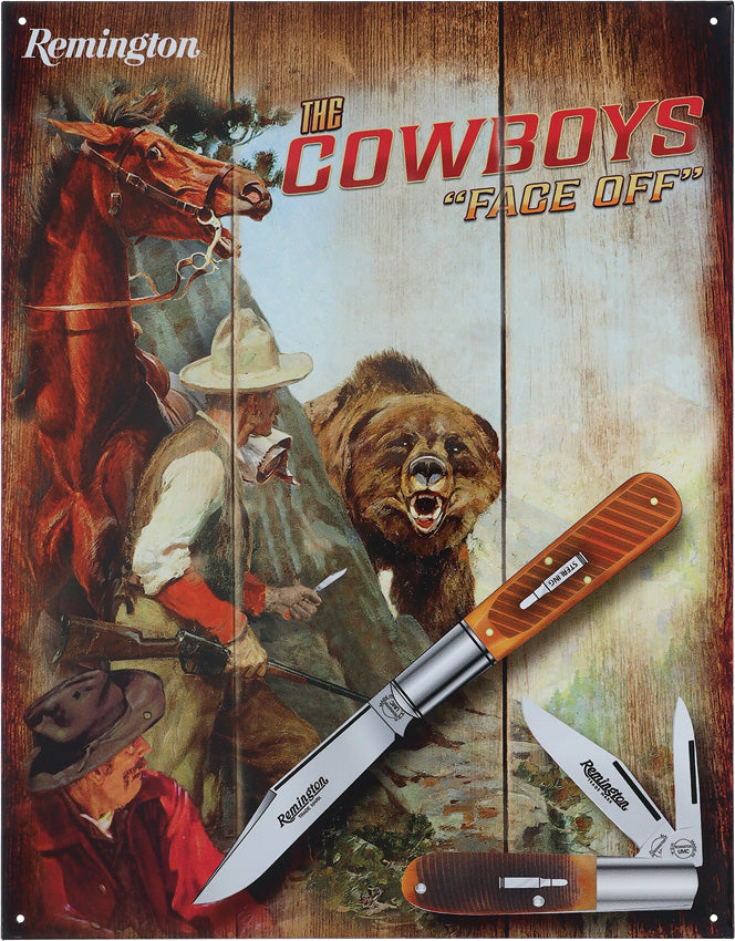 Cowboy Tin Sign RESG9514