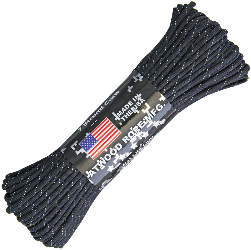 Parachute Cord Reflective R101 - BLACK