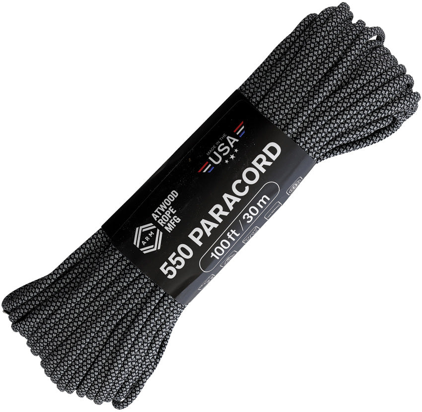 Parachute Cord Diamond Blk/Gry C550 DIAMOND BLK W/ GREY