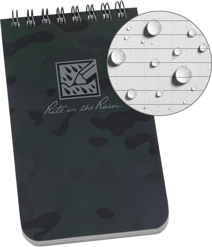 Top Spiral Camo Notebook 3x5 NHC35